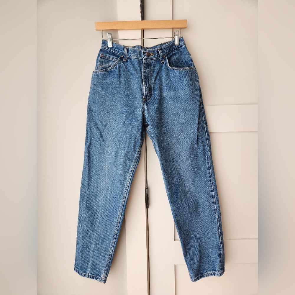 Vintage Gitano High Waisted Mom Jeans - Medium Wash - Petite